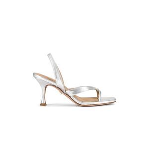 Veronica Beard 'Merrit' Silver Leather Heel Size 10M